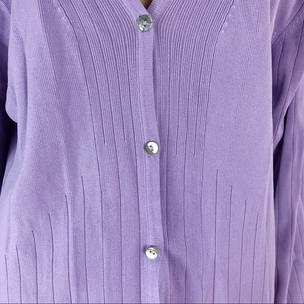 Loulou  purple cardigan 3x (#32) - Picture 3 of 8